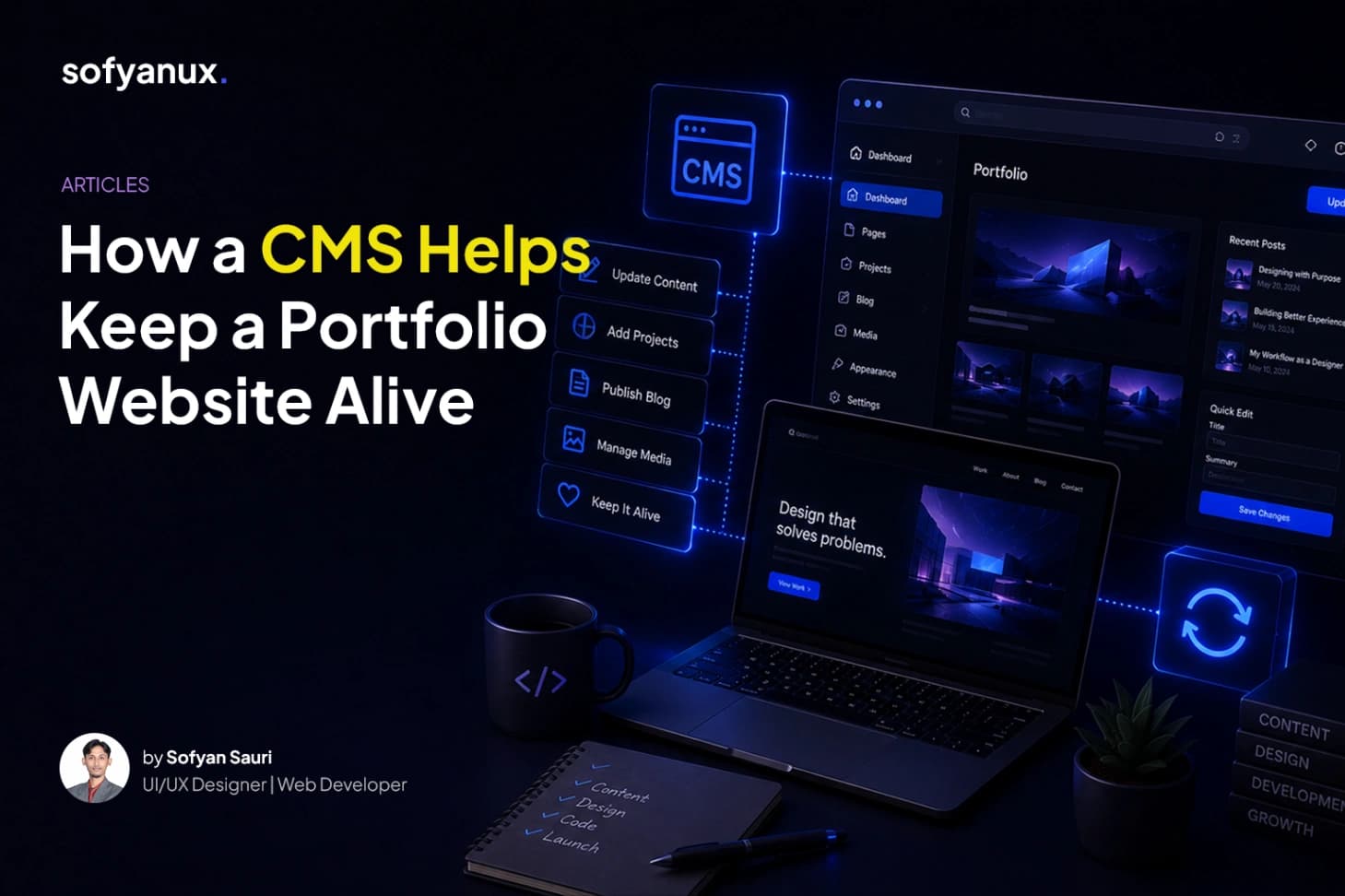 How a CMS Helps Keep a Portfolio Website Alive