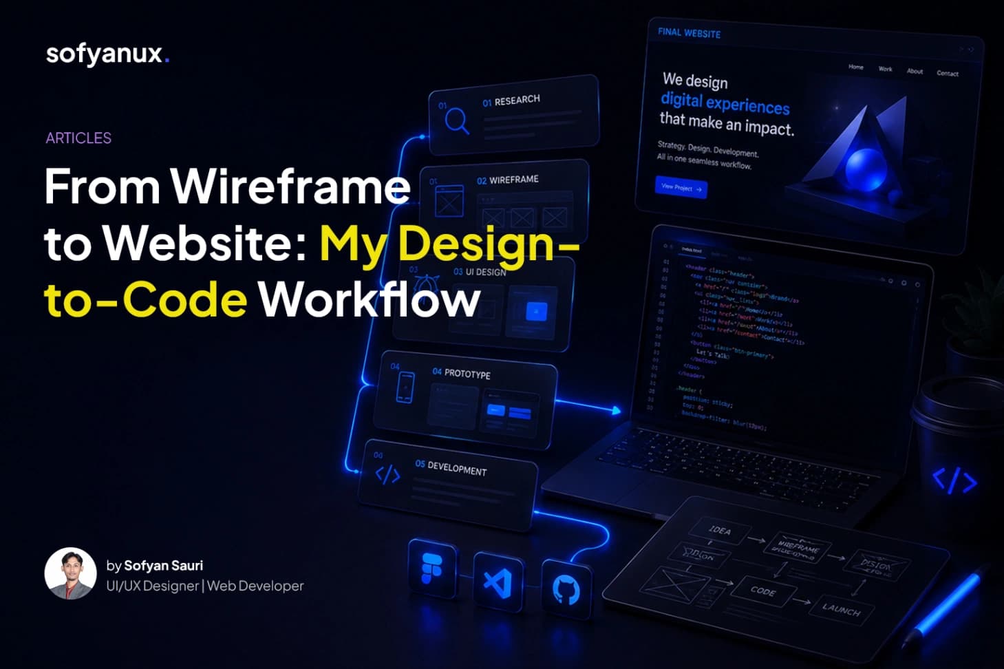 From Wireframe to Website: My Design-to-Code Workflow